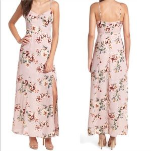 Leith Pink Floral Maxi Dress